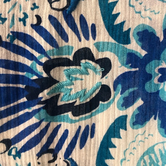 Monsoon coverup with blue floral embroidery. Size XL. NWOT. - Picture 10 of 13